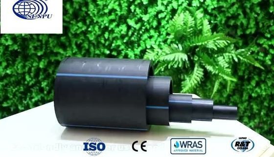 PN6 160mm HDPE PE জলের পাইপ উচ্চ চাপ বহু উদ্দেশ্য